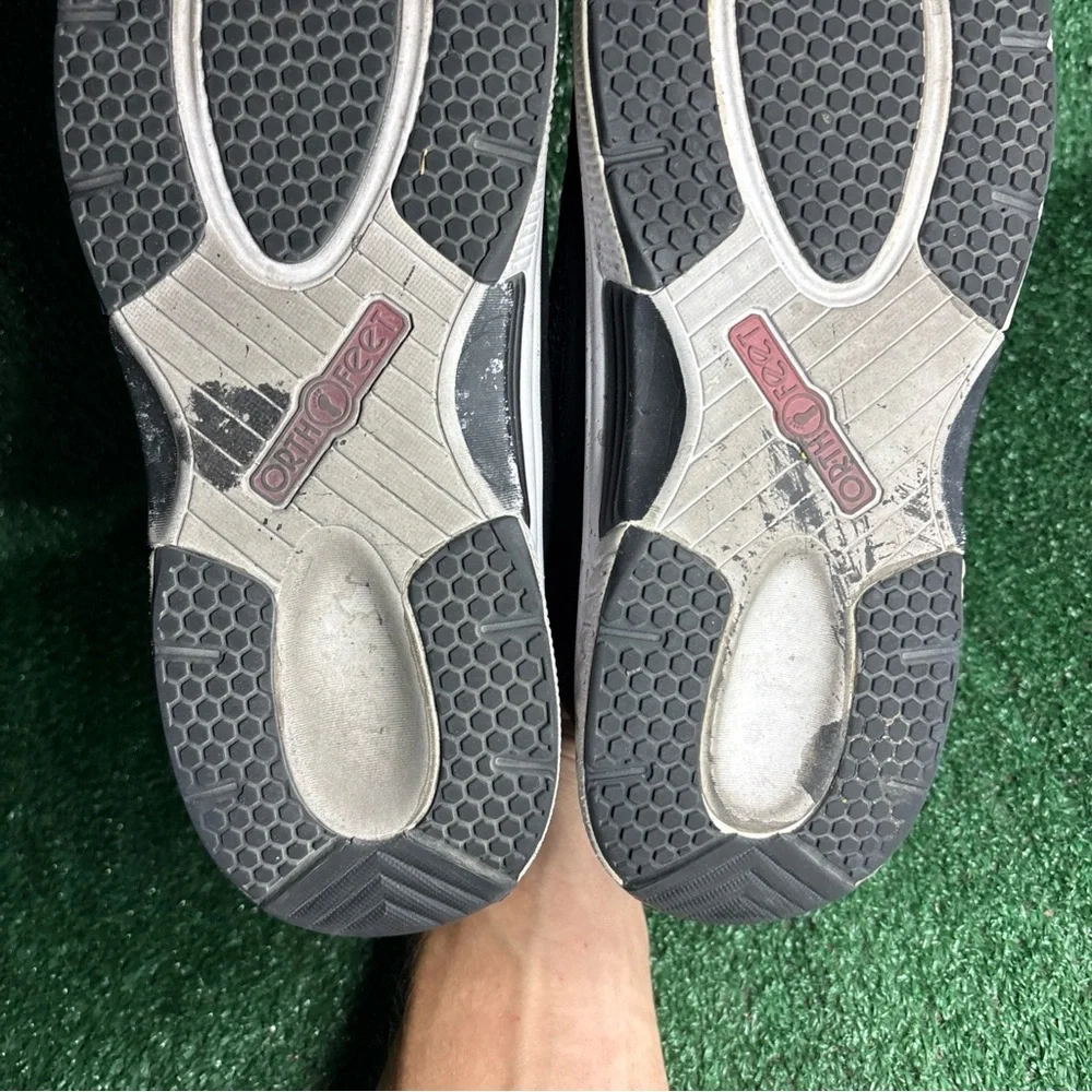 Orthofeet Shoes Black‎ Orthopedic Walking Athletic Sneakers 619 Mens Size 14 D